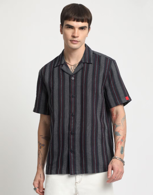 Men Striped Regular Fit Shirt