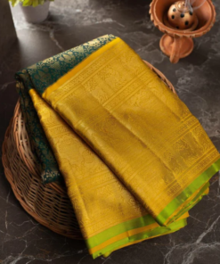 Women's Banarasi Soft Lichi Silk Saree Beautiful Jacquard Rich Pallu Design Work Zari Woven Kanjivaram Silk Style Saree