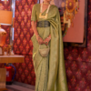 Fern Green Kanjivaram Saree