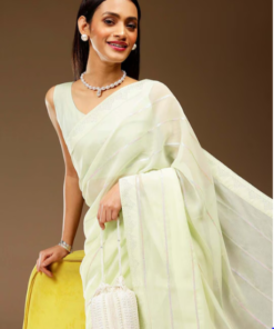 Embellished Party Chiffon Saree