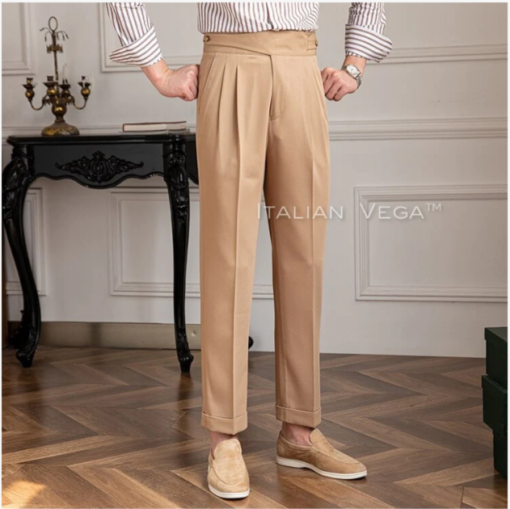 Classic Buckle Gurkha Pants by Italian Vega