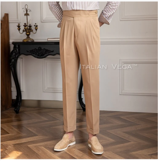 Classic Buckle Gurkha Pants by Italian Vega