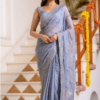 HOUSE OF JAMOTI Embellished Mirror Work Saree