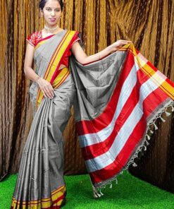 Spewim Womens Cotton Ilkal/Irkal 6 Yards Saree With Blouse Piece