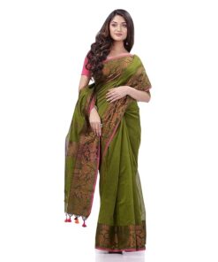 dB DESH BIDESH Women`s Traditional Cotton Blend Handloom