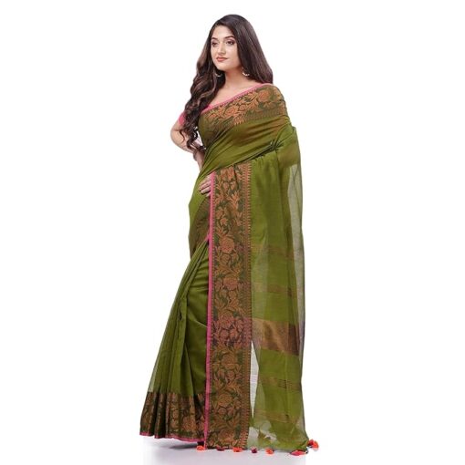 dB DESH BIDESH Women`s Traditional Cotton Blend Handloom