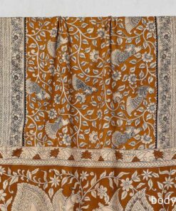 Buy Nellore Kalamkari Printed Cotton Saree with Blouse Piece Online at iTokri.com-SOUTH KARGHA