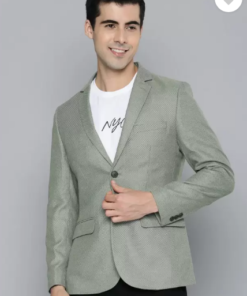 HERE&NOW  Men Self Design Single Breasted Formal Blazer