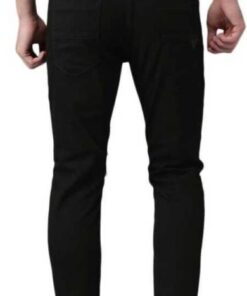 Men Jogger Fit Mid Rise Black Jeans