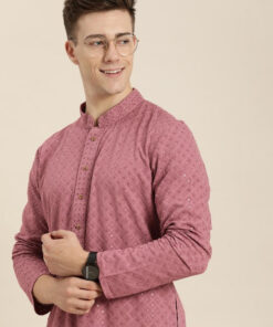 Kohlikurta Men Embroidered Straight Kurta