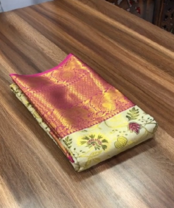 Wedding Wear Multi Color Kanjiviram Silk Pure Zari Weaving with Beautiful Meena Weaving Saree