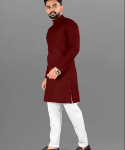 FRELURO  Men Cotton Blend Kurta Pyjama Set