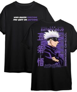 Trywolf Anime t Shirt for Men and Women Regular fit Jujutsu Kaisen t Shirts Round Neck gojo satoru Tshirt