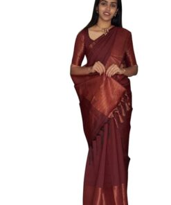 Avantika Fashion Women's Trendy Kanjivaram Soft Lichi Silk Saree With Blouse Piece