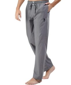 Men Comfort Fit Solid Cotton Casual Style Lounge Pants