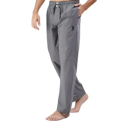 Men Comfort Fit Solid Cotton Casual Style Lounge Pants