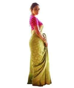 Avantika Fashion Women's Amazing Kanjivaram Soft Lichi Silk Banarasi Saree With Blouse Piece