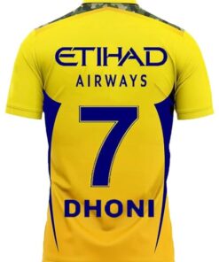 RJM Thala Dhoni New Cricket Team Chennai Jersey Tshirt 2024 for