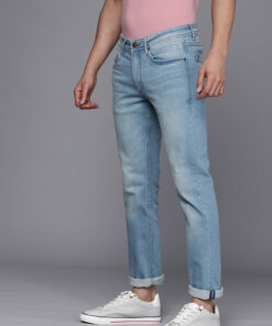 Men Blue Slim Fit Low-Rise Light Fade Stretchable Jeans