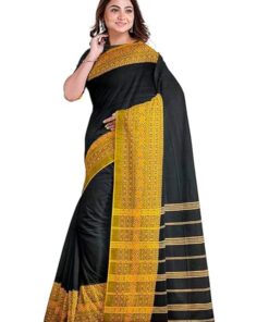 Women's Cotton Blend Begumpuri Handloom Saree Without Blouse piece