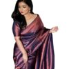 Avantika Fashion Women's Kanjivaram Soft Lichi Silk Saree With Blouse Piece