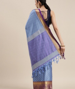 Cotton Silk Saree with Zari Woven Motifs