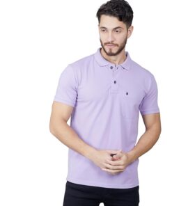 Mens Polo Tshirt with Chest Pocket for Casual Wear