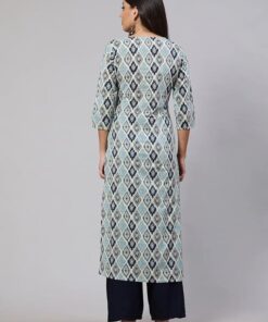 Women's Printed Crepe Straight Printed Kurti