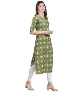 Women's Crepe Digital Print Straight Kurta