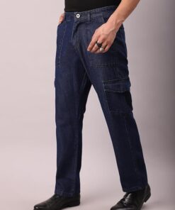 Bell-Bottom Men Cargo Jeans