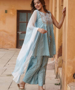 Kdtex Women Kurta Sharara Set