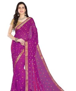 Women's Chiffon Saree With Blouse Piece