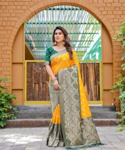 Women's Kanjivaram Soft Pure Silk Banarasi Saree