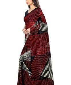 Anand Sarees Women's Georgette Saree with Blouse Piece