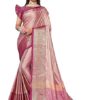 Woven Fancy Cotton Silk Art Silk Saree With Blouse Piece For Women