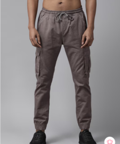 The Lifestyle Co. Men Slim Fit Pure Cotton Cargos