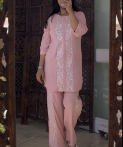 Women Polyester Kurta Pant Set