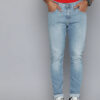 LIGHT BLUE SLIM TAPERED FIT JEANS