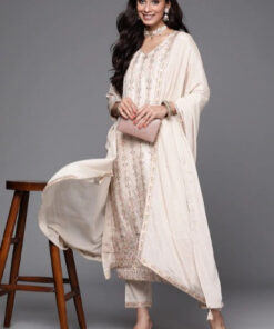 Women Ethnic Motifs Regular Kurta with Trousers & Dupatta