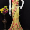 Sitanjali - Yellow Georgette Saree With Blouse Piece