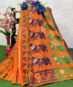 Woven Jamdani Cotton Silk Saree