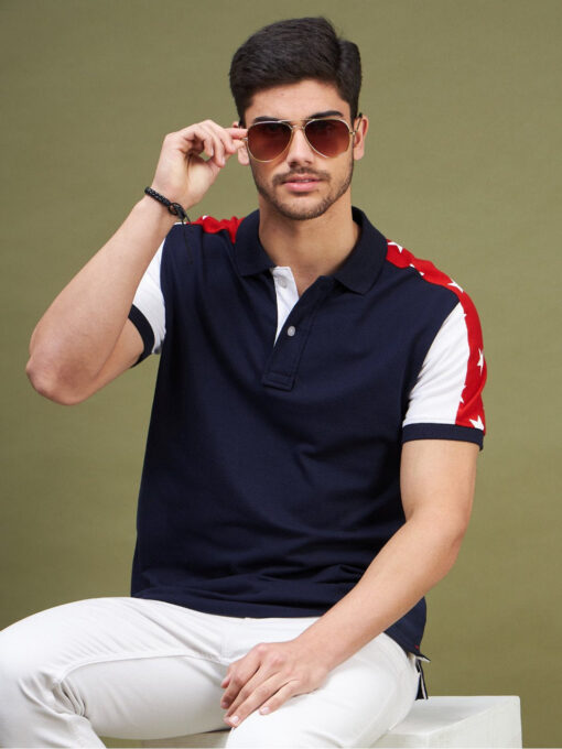 Cut & Sew Polo T-Shirt By Grunt