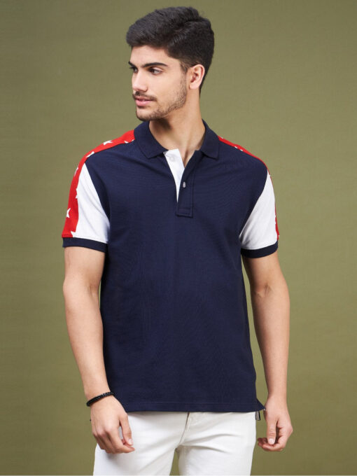 Cut & Sew Polo T-Shirt By Grunt