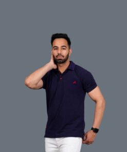 Addiz Solid Men Polo Neck