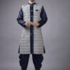 Printed Cotton Sherwani Set